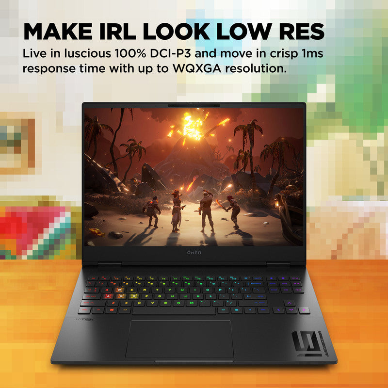 OMEN Transcend Laptop 16-u1047nr 16", Windows 11 Home,  Intel® Core™ i7, 32GB RAM, 1TB SSD, NVIDIA® GeForce RTX™ 4070, WQXGA, Shadow black