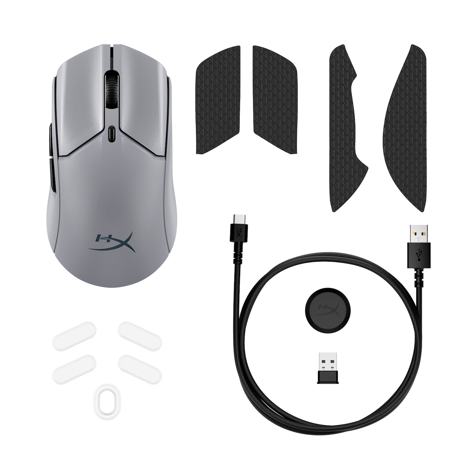 HyperX Bundle - QuadCast 2 Microphone, Pulsefire Haste 2 Pro Wireless Mouse