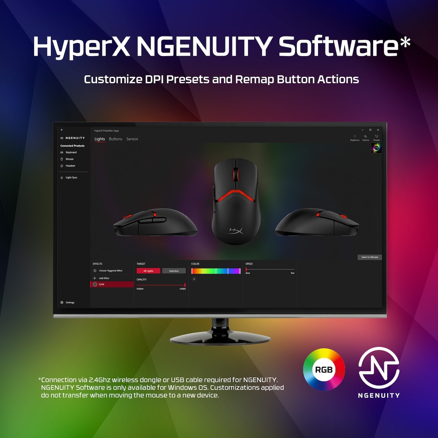 HyperX Pulsefire Saga - Gaming Mouse