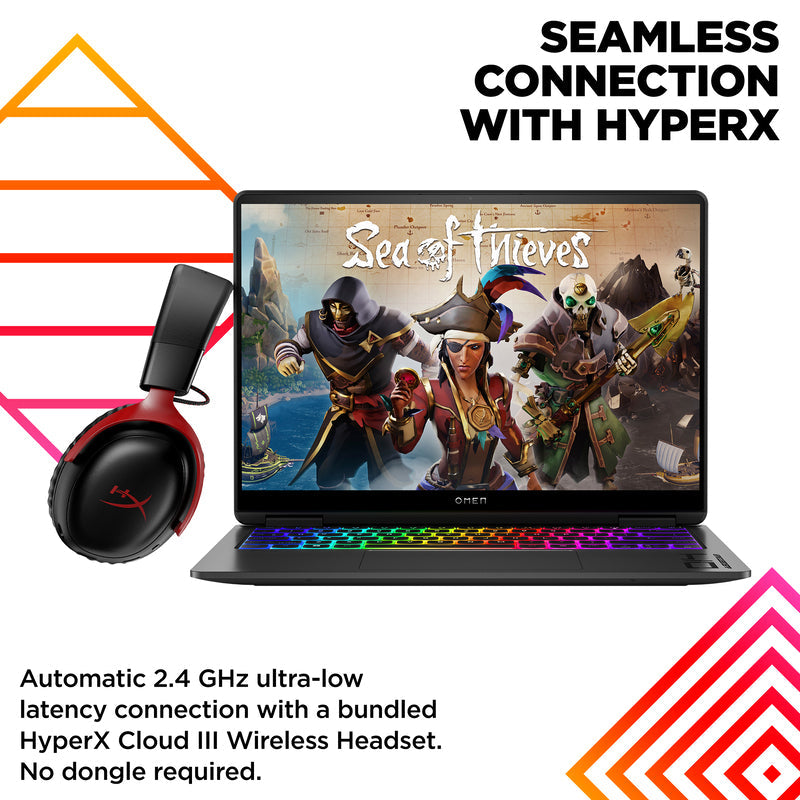 OMEN Transcend Laptop 14-fb0097nr 14", Windows 11 Home,  Intel® Core™ Ultra 9, 32GB RAM, 2TB SSD, NVIDIA® GeForce RTX™ 4070, 3K, Shadow black